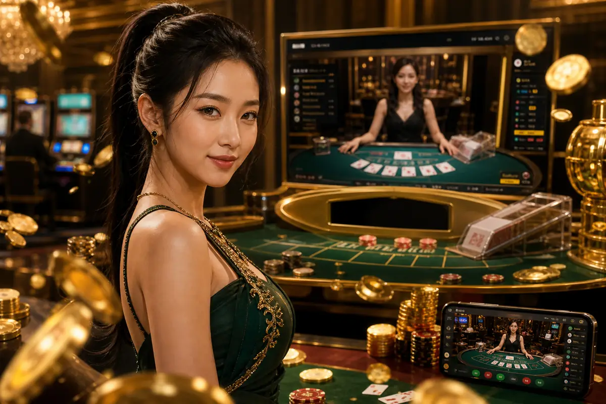 100cuvi Casino suasana meja live baccarat